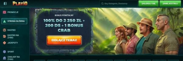 Bonus i oferta kasyna Playio Casino na żywo 2026